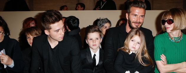 David Beckham, Brooklyn Beckham, Romeo Beckham, Harper Seven Beckham und Cruz Beckham David Beckham, Brooklyn Beckham, Romeo Beckham, Harper Seven Beckham und Cruz Beckham