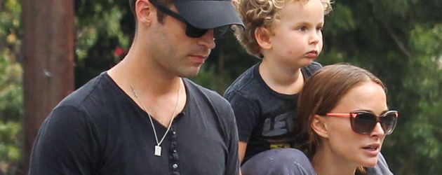 Benjamin Millepied und Natalie Portman mit Söhnchen Aleph Benjamin Millepied und Natalie Portman mit Söhnchen Aleph