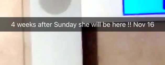 Blac Chynas Snapchat-Bild in der 36. Schwangerschaftswoche Blac Chynas Snapchat-Bild in der 36. Schwangerschaftswoche
