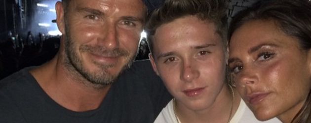 David Beckham, Victoria Beckham und Brooklyn Beckham David Beckham, Victoria Beckham und Brooklyn Beckham