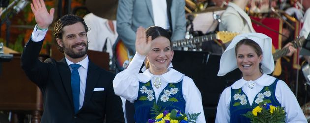 Prinz Carl Philip von Schweden, Madeleine von Schweden und Sofia Hellqvist Prinz Carl Philip von Schweden, Madeleine von Schweden und Sofia Hellqvist