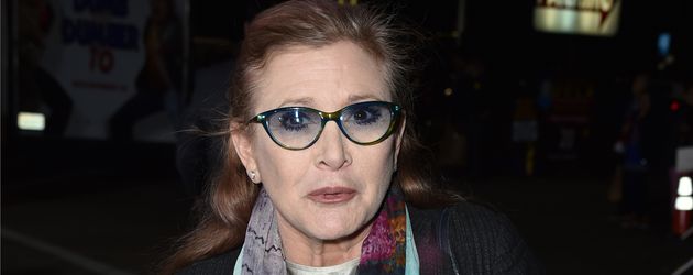 Carrie Fisher bei einer Premiere 2014 Carrie Fisher bei einer Premiere 2014