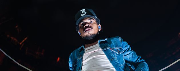 Chance the Rapper auf einem Festival in London Chance the Rapper auf einem Festival in London