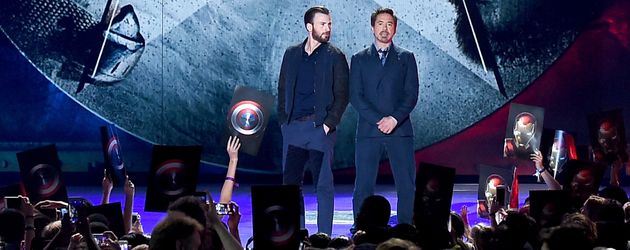 Robert Downey Junior und Chris Evans Robert Downey Junior und Chris Evans