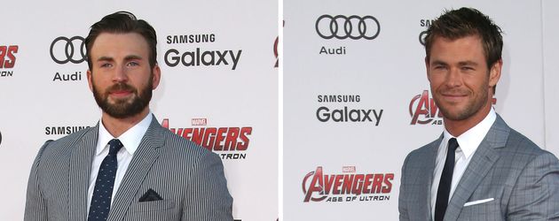 Chris Hemsworth und Chris Evans Chris Hemsworth und Chris Evans