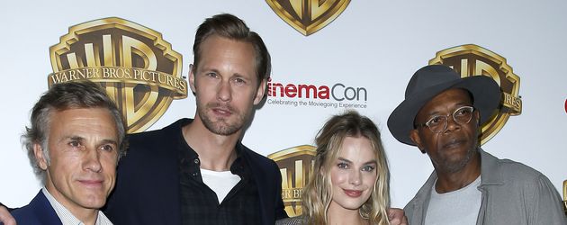 Christoph Waltz, Alexander Skarsgard, Margot Robbie und Samuel L. Jackson bei der "CinemaCon" Christoph Waltz, Alexander Skarsgard, Margot Robbie und Samuel L. Jackson bei der "CinemaCon"