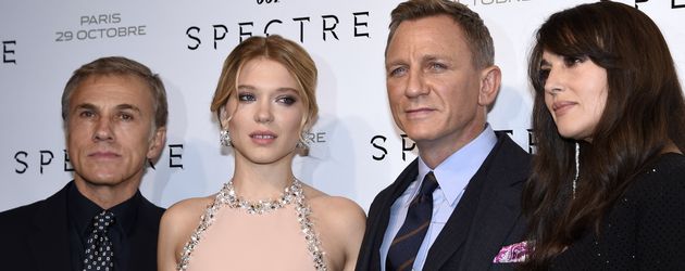 Christoph Waltz, Lea Seydoux, Daniel Craig und Monica Bellucci Christoph Waltz, Lea Seydoux, Daniel Craig und Monica Bellucci