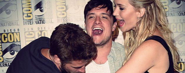 Liam Hemsworth, Jennifer Lawrence und Josh Hutcherson Liam Hemsworth, Jennifer Lawrence und Josh Hutcherson