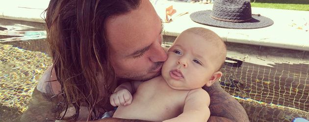 Corey Bohan mit Tochter Kirra Corey Bohan mit Tochter Kirra