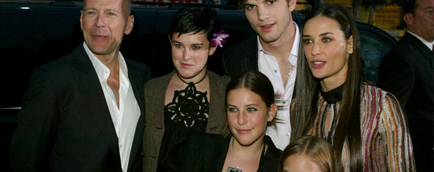 Ashton Kutcher, Bruce Willis, Demi Moore, Tallulah Willis und Scout LaRue Willis Ashton Kutcher, Bruce Willis, Demi Moore, Tallulah Willis und Scout LaRue Willis