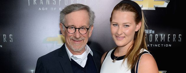 Steven und Destry Allyn Spielberg 2014 bei einer Filmpremiere in New York Steven und Destry Allyn Spielberg 2014 bei einer Filmpremiere in New York