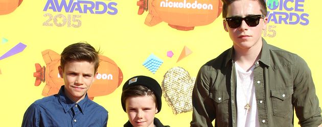 Brooklyn Beckham, Romeo Beckham und Cruz Beckham Brooklyn Beckham, Romeo Beckham und Cruz Beckham