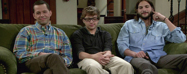 Ashton Kutcher, Angus Turner Jones und Jon Cryer Ashton Kutcher, Angus Turner Jones und Jon Cryer