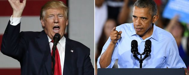 Donald Trump und Barack Obama Donald Trump und Barack Obama
