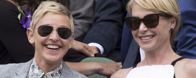 Ellen Degeneres und Portia de Rossi in Wimbledon Ellen Degeneres und Portia de Rossi in Wimbledon