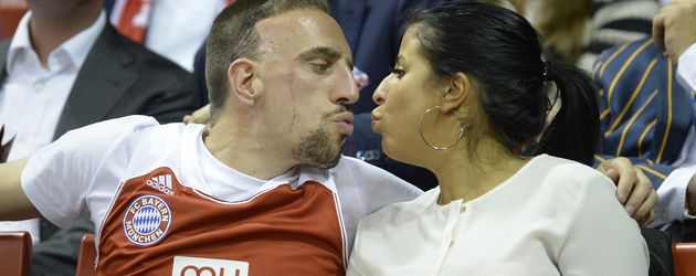 Wahiba Belhami und Franck Ribéry Wahiba Belhami und Franck Ribéry