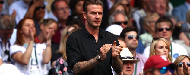 Fußball-Star David Beckham bei den All England Championships in Wimbledon 2016 Fußball-Star David Beckham bei den All England Championships in Wimbledon 2016