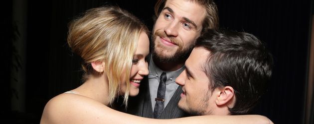 Liam Hemsworth, Jennifer Lawrence und Josh Hutcherson Liam Hemsworth, Jennifer Lawrence und Josh Hutcherson