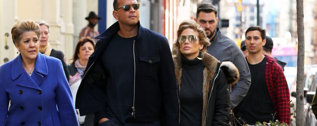 Guadalupe Rodriguez, Alex Rodriguez und Jennifer Lopez in New York Guadalupe Rodriguez, Alex Rodriguez und Jennifer Lopez in New York