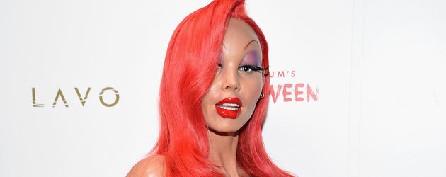 Heidi Klum als Jessica Rabbit auf ihrer Halloween-Party 2015 Heidi Klum als Jessica Rabbit auf ihrer Halloween-Party 2015