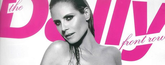 Heidi Klum auf dem Cover der Daily Front Row Heidi Klum auf dem Cover der Daily Front Row