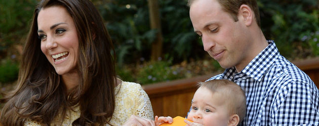 Herzogin Kate, Prinz William und Prinz George Herzogin Kate, Prinz William und Prinz George