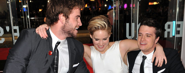Liam Hemsworth, Jennifer Lawrence und Josh Hutcherson Liam Hemsworth, Jennifer Lawrence und Josh Hutcherson