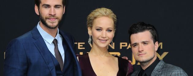 Jennifer Lawrence, Chris Hemsworth und Josh Hutcherson Jennifer Lawrence, Chris Hemsworth und Josh Hutcherson
