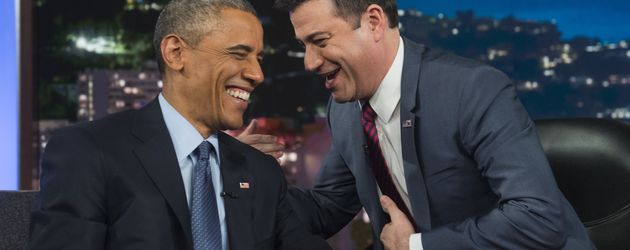 TV-Moderator Jimmy Kimmel und Barack Obama TV-Moderator Jimmy Kimmel und Barack Obama