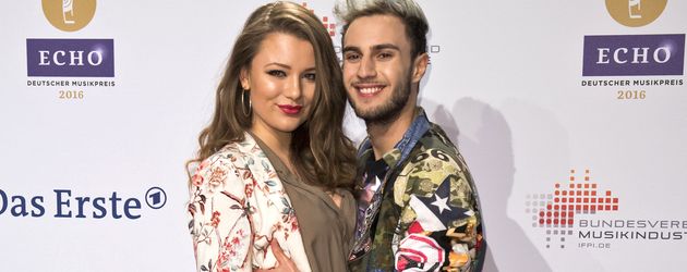 Joelina Drews und Marc Aurel Zeeb bei der Verleihung der Echo-Awards im April 2016 Joelina Drews und Marc Aurel Zeeb bei der Verleihung der Echo-Awards im April 2016