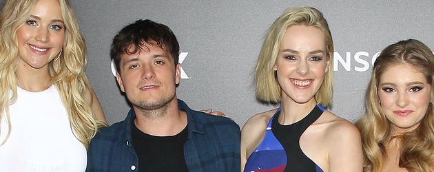 Jennifer Lawrence, Jena Malone, Josh Hutcherson und Willow Shields Jennifer Lawrence, Jena Malone, Josh Hutcherson und Willow Shields