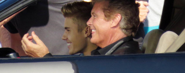 Justin Bieber und David Hasselhoff Justin Bieber und David Hasselhoff