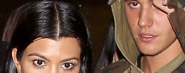 Kourtney Kardashian und Sänger Justin Bieber Kourtney Kardashian und Sänger Justin Bieber