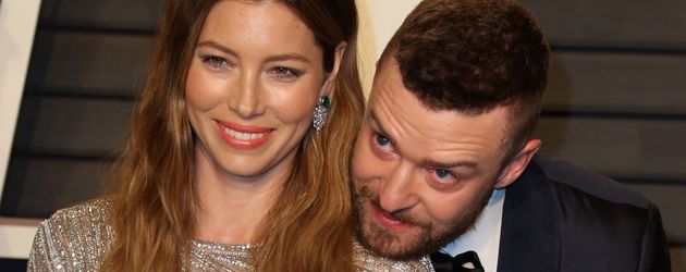 Jessica Biel und Justin Timberlake im Februar 2016 auf einer Oscar-Party in Los Angeles Jessica Biel und Justin Timberlake im Februar 2016 auf einer Oscar-Party in Los Angeles