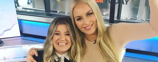 Kelly Clarkson und Lindsey Vonn im Oktober 2016 Kelly Clarkson und Lindsey Vonn im Oktober 2016