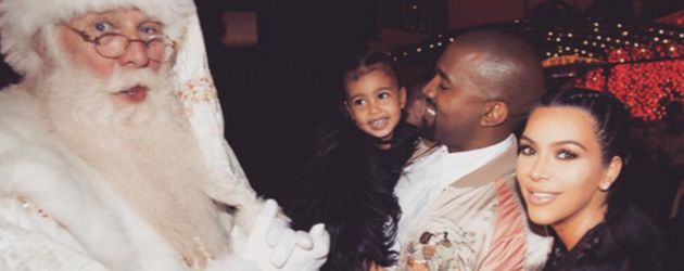 Kim Kardashian, Kanye West und North West Kim Kardashian, Kanye West und North West