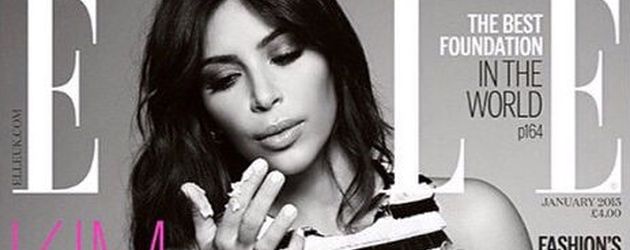 Kim Kardashian auf dem ELLE Cover Januar 2015 Kim Kardashian auf dem ELLE Cover Januar 2015