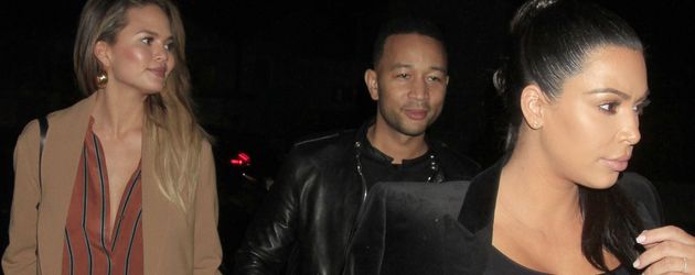 Kim Kardashian, Chrissy Teigen und John Legend Kim Kardashian, Chrissy Teigen und John Legend