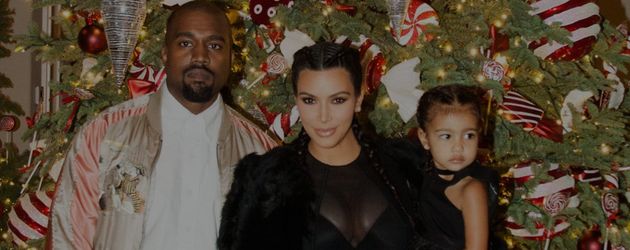 Kim Kardashian, Kanye West und North West Kim Kardashian, Kanye West und North West