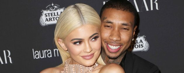 Kylie Jenner mit Tyga bei einer Party des Magazins "Harper Bazaar" in New York Kylie Jenner mit Tyga bei einer Party des Magazins "Harper Bazaar" in New York