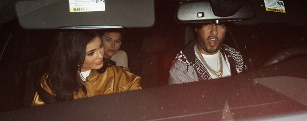Kylie Jenner und French Montana sitzen im selben Auto Kylie Jenner und French Montana sitzen im selben Auto