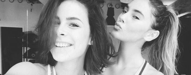 Lena Meyer-Landrut und Stefanie Giesinger machen ein Sport-Selfie Lena Meyer-Landrut und Stefanie Giesinger machen ein Sport-Selfie