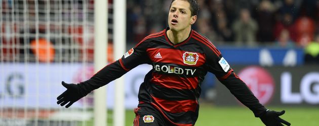 Chicharito, mexikanischer Fußball-Star von Bayer Leverkusen Chicharito, mexikanischer Fußball-Star von Bayer Leverkusen