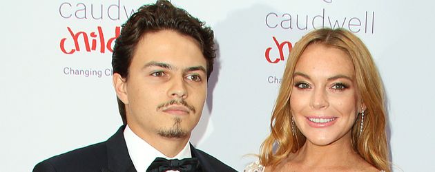 Geschäftsmann Egor Tarabasov und Sängerin Lindsay Lohan Geschäftsmann Egor Tarabasov und Sängerin Lindsay Lohan