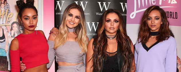 Leigh-Anne Pinnock, Perrie Edwards, Jesy Nelson und Jade Thirlwall im Oktober 2016 in London Leigh-Anne Pinnock, Perrie Edwards, Jesy Nelson und Jade Thirlwall im Oktober 2016 in London
