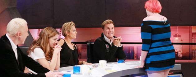 H.P. Baxxter, Dieter Bohlen, Vanessa Mai und Michelle H.P. Baxxter, Dieter Bohlen, Vanessa Mai und Michelle