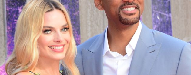 Margot Robbie und Will Smith in London Margot Robbie und Will Smith in London