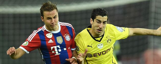 Mario Götze und Henrikh Mkhitaryan beim DFB-Pokalfinale Mario Götze und Henrikh Mkhitaryan beim DFB-Pokalfinale
