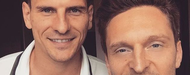 Mario Gomez und Friseur Alexander von Trentini Mario Gomez und Friseur Alexander von Trentini