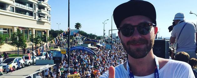 Mark Forster beim Halbfinalspiel Deutschland - Frankreich der EM 2016 in Marseille Mark Forster beim Halbfinalspiel Deutschland - Frankreich der EM 2016 in Marseille